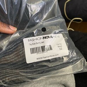 FashionNova Men’s Biker Skinny Jeans Sz 32